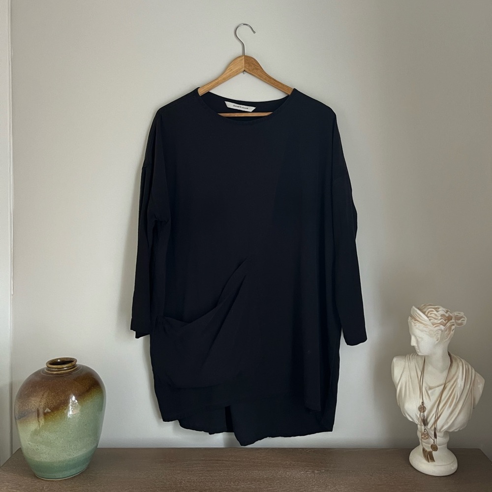 Elizabeth Suzann Harper Tunic - OSM in black raw silk